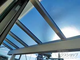 YKKAPのバルコニー屋根 ソラリア F型 1500 屋根タイプ 単体 積雪～50cm対応 施工例