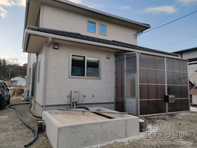 のストックヤード ストックヤードII 両側ドア付きタイプ 　積雪〜20?対応 施工例