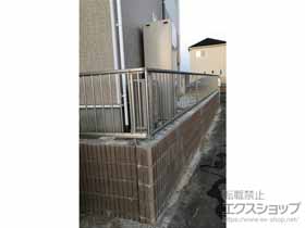 のフェンス・柵 ミエッタフェンス 防犯たて格子タイプ　自由柱施工 施工例