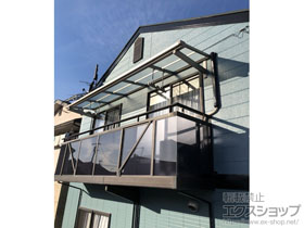のバルコニー・ベランダ屋根 スピーネ F型 ルーフタイプ 単体 積雪〜20cm対応 施工例