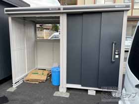 の物置・屋外倉庫 エルモコンビ 一般型 3026×1512×2120 LMD-1515+LKD1515-SM 施工例