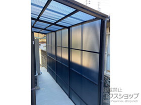 のストックヤード ストックヤードII オープンタイプ 積雪〜20cm対応＋水平式物干しセット　標準 2本入り×1セット 施工例