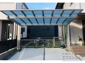 のカーポート エフルージュツインEX FIRST 後方支持タイプ 積雪〜20cm対応 施工例