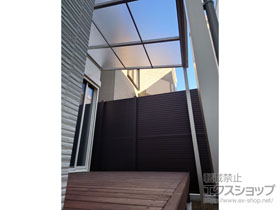 のテラス屋根 ソラリア F型 テラスタイプ 単体 積雪〜20cm対応 施工例