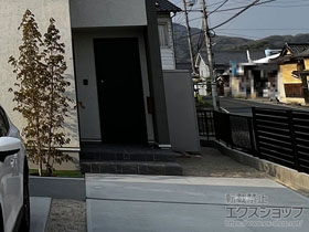 のフェンス・柵 ミエッタフェンス 防犯たて格子タイプ 自由柱施工 施工例