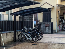 のサイクルポート・駐輪場 プレシオスポート ミニ 積雪〜20cm対応 施工例