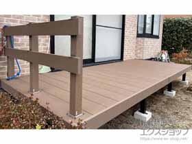 のウッドデッキ リウッドデッキ 200+リウッドデッキフェンス4型＜横パネル＞ 施工例