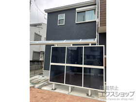 のテラス屋根 ソラリア R型 テラスタイプ 単体 積雪〜20cm対応+前面パネル*2段 施工例