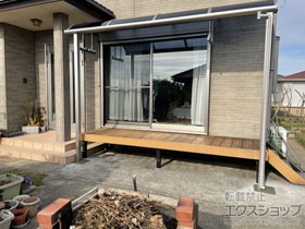 のテラス屋根 ソラリア R型 テラスタイプ 単体 積雪〜20cm対応 施工例