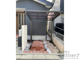 のサイクルポート・駐輪場 ネスカRミニ (ラウンドスタイル) 積雪〜20cm対応 施工例