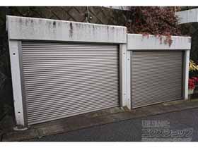 のガレージシャッター ガレージシャッタークワトロ 電動式 内部付タイプ ※外部停電時開閉機構 施工例
