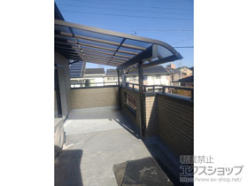 のバルコニー・ベランダ屋根 ソラリア R型 1500 屋根タイプ 単体 積雪〜50cm対応 施工例