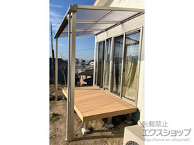 のテラス屋根 ソラリア F型 テラスタイプ 単体 積雪〜20cm対応 施工例