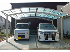 YKKAPのカーポート レイナツインポートグラン　積雪～20cm対応 施工例
