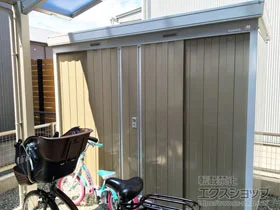 イナバの物置・収納・屋外倉庫 ネクスタ 一般型 2630×950×2075 NXN-26S-MB 施工例