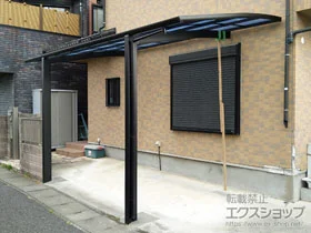 LIXIL(リクシル)のカーポート ネスカR (ラウンドスタイル) 積雪～20cm対応 施工例