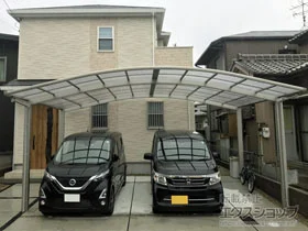 YKKAPのカーポート レイナツインポートグラン　積雪～20cm対応 施工例
