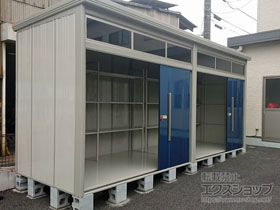 の物置・屋外倉庫 Mr.トールマン ブライト 一般型 JNW-5019 D　※間仕切りなし扉2か所仕様 施工例