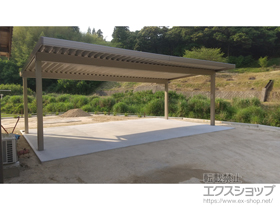 のカーポート カーポートSW 積雪50cm対応 3台用 4本柱 施工例