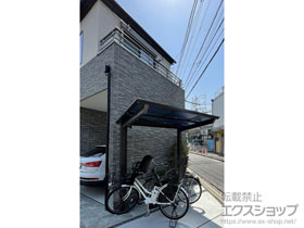 のサイクルポート・駐輪場 ネスカFミニ (フラットスタイル) 積雪〜20cm対応 施工例