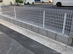 のフェンス・柵 ユメッシュHR型 フリー支柱タイプ 施工例