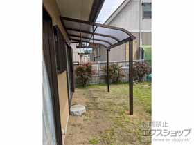 のテラス屋根 ソラリア R型 テラスタイプ 単体 積雪〜20cm対応＋吊り下げ式 固定物干し 施工例