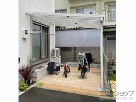 のテラス屋根 スピーネ F型 テラスタイプ 単体 積雪〜20cm対応+壁付け物干し+クリーンハンガー 施工例