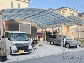 YKKAPのカーポート レイナツインポートグラン　積雪～20cm対応 施工例