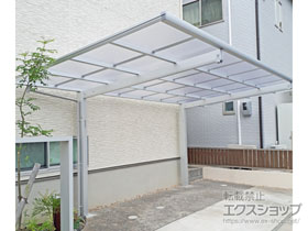 のカーポート エフルージュグラン　積雪〜20cm対応＋ 着脱式サポート 標準・ハイルーフ兼用 2本入り×1セット 施工例