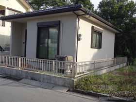 のフェンス・柵 ミエッタフェンス 防犯たて格子タイプ　自由柱施工 施工例