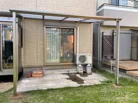 のテラス屋根 スピーネ F型 テラスタイプ 単体 積雪〜20cm対応 施工例