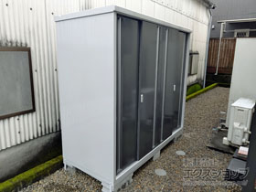 の物置・屋外倉庫 シンプリー 一般型 2160×905×1903 MJX-219E-PG 施工例