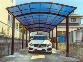 のカーポート レイナツインポートグラン 縦連棟　積雪〜20cm対応 施工例