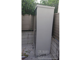 の物置・屋外倉庫 シンプリー 一般型 1100×615×1903 MJX-116E-PG 施工例