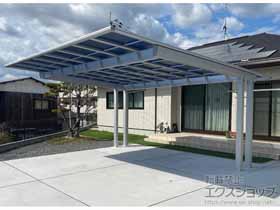 のカーポート エフルージュツインEX FIRST 後方支持タイプ 積雪〜20cm対応 施工例