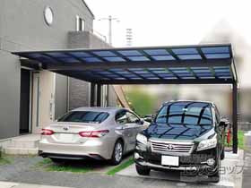 のカーポート エフルージュツインEX FIRST 後方支持タイプ 積雪〜20cm対応 施工例