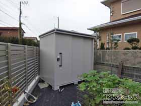 の物置・屋外倉庫 エルモ 一般型 2220×1520×2120 LMD-2215-CB 施工例