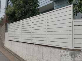 のフェンス・柵 フェンスAB YS3型 横スリット3　フリーポールタイプ 施工例