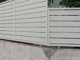 のフェンス・柵 フェンスAB YS3型 横スリット3　フリーポールタイプ 施工例