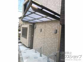 のサイクルポート・駐輪場 フーゴFミニ (フラットスタイル) 積雪〜20cm対応＜正面台形＞ 施工例
