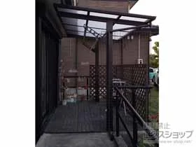 YKKAPのテラス屋根 エフルージュグランZERO テラスタイプ 積雪〜20cm対応+水平物干し 施工例