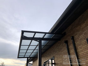 YKK 独立テラス屋根（600N／m2） レセパ 4間×4尺 標準柱（H2600） T字