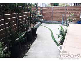 のフェンス・柵 モクハイフェンス フリーポールタイプ 施工例