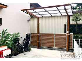のフェンス・柵 モクハイフェンス フリーポールタイプ 施工例