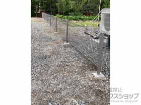 のフェンス・柵 イーネットフェンス 3F型 自由柱施工 施工例