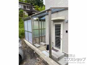 のテラス屋根 スピーネ F型 テラスタイプ 単体 積雪〜20cm対応 *はね出し納まり 施工例