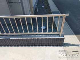 のフェンス・柵 ミエッタフェンス 防犯たて格子タイプ 自由柱施工 施工例