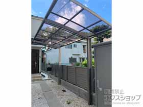 のサイクルポート・駐輪場 ネスカRミニ (ラウンドスタイル) 積雪〜20cm対応 施工例