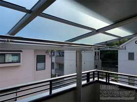 のバルコニー・ベランダ屋根 ソラリア F型 屋根タイプ 単体 積雪〜20cm対応＋吊り下げ式固定物干し 標準タイプ 施工例