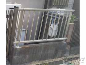 のフェンス・柵 ミエッタフェンス 防犯たて格子タイプ 自由柱施工 施工例